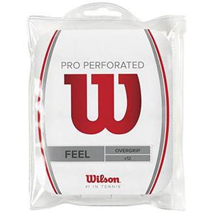 Sobregrip Perforado Pro Wilson (paquete De 12), Blanco