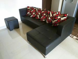 Sofa en L Negro Gangazo