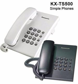 Teléfono Panasonic Blanco Y Negro Kx-ts500 Unidad Original