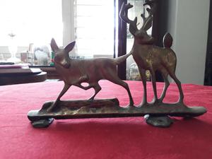 Venados pisapapeles en bronce