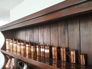 recipientes en bronce