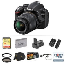 Nikon D Dslr Camera With mm Lens Deluxe Kit (black)