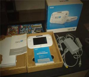 Nintendo Wii U Impecable Con Tres Juegos Originales