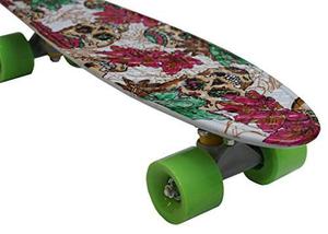 Tabla Skate Moboard Completa Diseño Serpiente Calavera