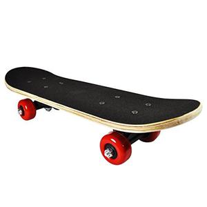 Tabla Skate Rude Boyz Mini Rojo/blanco Diseño De Calavera