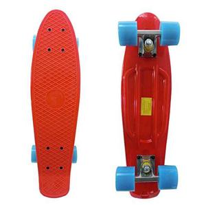 Tabla Skateboard Rimable 22 Pulgadas Color Rojo Y Azul
