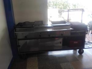plancha asadora para comidas rapidas