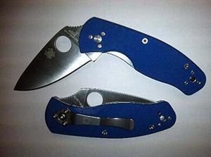 Cuchillo De Caza Spyderco Persistence Azul