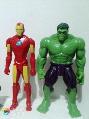 Muñecos de Hulk Y Iron Man de Coleccion