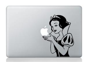 Sticker Creativo Blancanieves Para Macbook Laptops