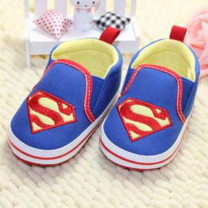 Zapato Infantil Para Bebe Niño Fashionista De Superman 11.5