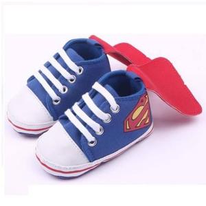 Zapatos Para Niños Bebé Superman - 0 A 18 Meses