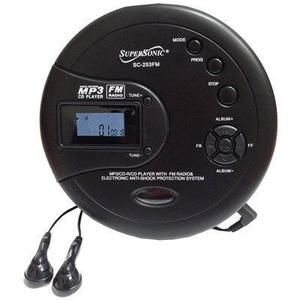 Reproducor Supersonic Sc253fm Mp3/cd Con Radio Fm