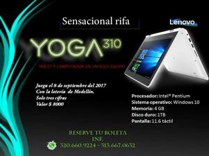 Sensacional Rifa de Lenovo Yoga 310