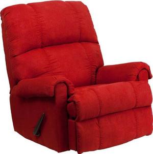 Silla Flash Furniture Reclinable Rojo