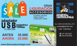 ADAPTADOR USB INALAMBRICO TPLINK