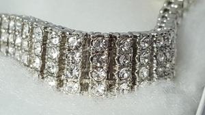 Pulsera diamantes simulados