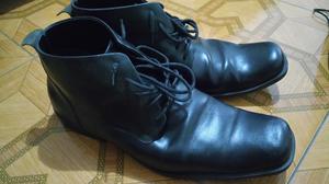 Zapatos Vélez Cuero Negro Usados