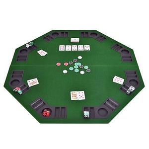48 Octágono 8 Jugadores Plegable Poker Mesa Y Transporte C
