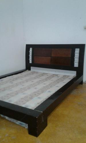 Cama Doble.sin Colchon.madera Roble