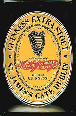 Guinness Inglés Arte De La Etiqueta De Pared