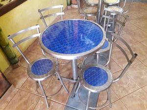 Juego de Mesa Y Sillas para Restaurante