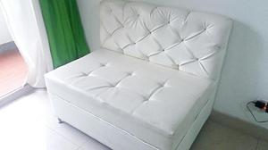 Sofa Blanco en Cuero