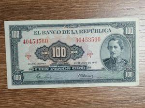Billete 100 Pesos Muy Buen Estado