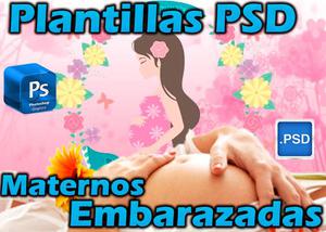 Plantillas PSD para Photoshop Maternas Embarazadas