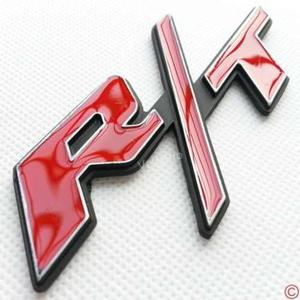 R/t Rt Parrilla Tronco Metal Emblema Insignia Con Etiqueta