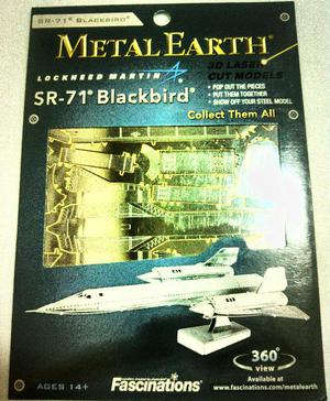 SR71 Blackbird Lockheed Martin Fascinations Metal Earth