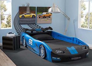 Cama Para Niños Delta Children Turbo Race Car, Azul