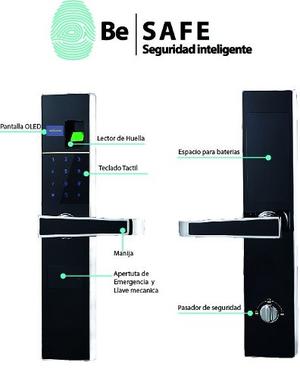 Cerradura Biometrica Huella Clave Llave Maxima Seguridad