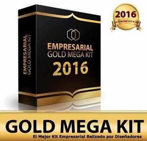 Mega Kit Imprimible Empresarial Gold +recuerditos Nuevo 