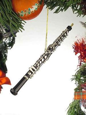 Música Negra Oboe Instrumento Musical Ornamento Nuevo