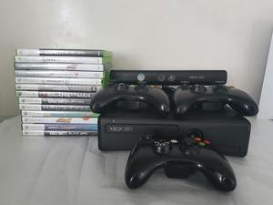 Xbox 360 Slim 4gb Kinet 3 Controles
