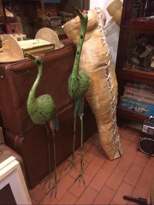 Par de Garzas en Hierro para Jardin