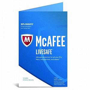 Antivirus Mcafee Livesafe (1) Year Subscription