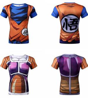 Camiseta Dragon Ball Goku Vegetta Gohan Picollo Trunks Gym