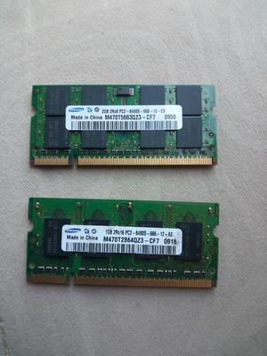 Dos Memorias Ram Samsung 2gb Y 1gb