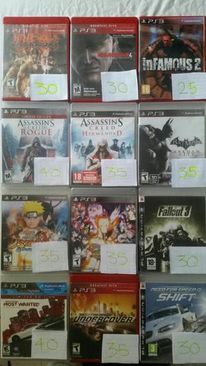 Juegos Play 3, Precio en Foto.