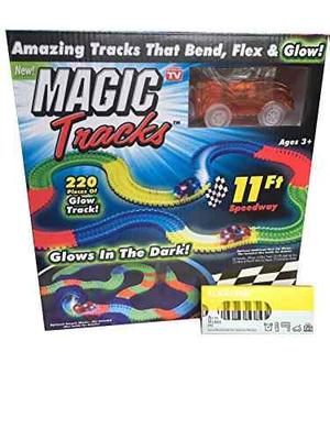 Magic Tracks Bend, Flex Y Glow Racetrack Con 11-pies De 2...