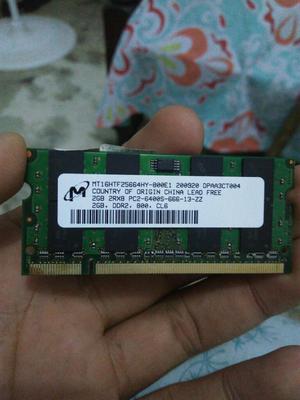 Memoria Ram 2gb de Portátil