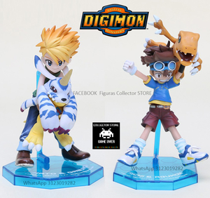 Figuras de colección Digimon Agumon y Gabumon
