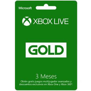 Xbox Live Gold - 3 Meses - Entrega Inmediata