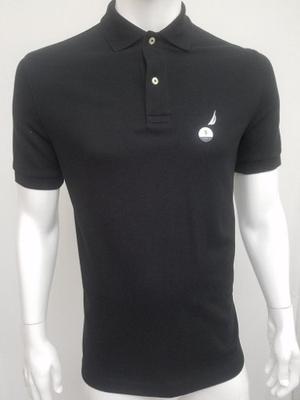 Nautica Camiseta Tipo Polo Ref  (negro, S)