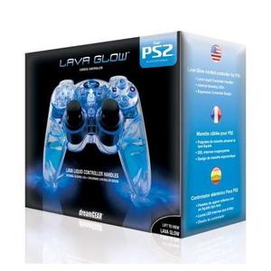 Playstation 2 Lava Glow Wired Controller En Caja De Regalo -