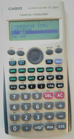 Calculadora Financiera Casio Fc100v