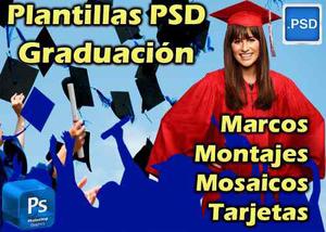 Plantillas Psd Photoshop Graduación Grados Marcos