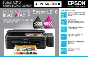 impresora Epson L210 sistema tintas original
